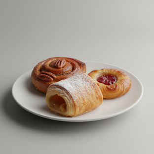 Danish (apple Turnover/pecan Cinnamon Bun) Danish (apple Turnover/pecan Cinnamon Bun)