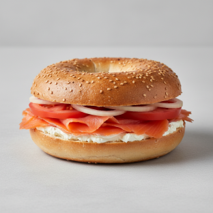 Smoked Salmon and Cream Cheese Bagel Smoked Salmon and Cream Cheese Bagel