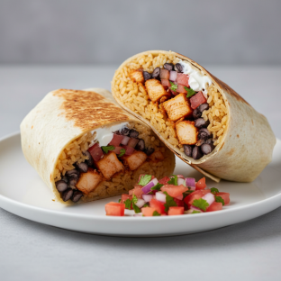 Super Burrito with Al Pastor Chicken Super Burrito with Al Pastor Chicken
