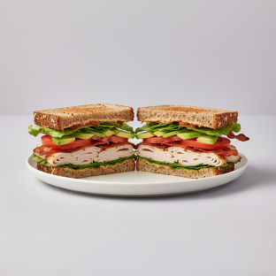 Dairy-Free Peppy Turkey Club (GF) Dairy-Free Peppy Turkey Club (GF)