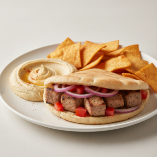 Pork Kabob Sandwich