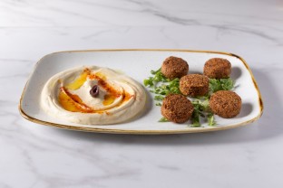 Falafels with Tahini and Hummus