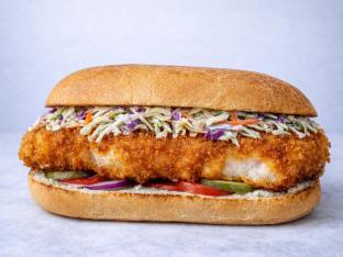 Fried Cod Sandwich with Fries