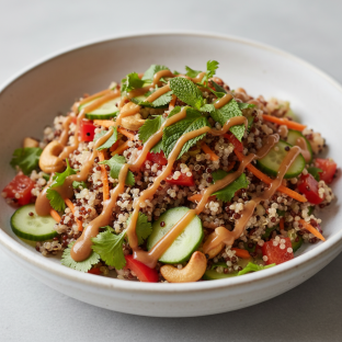 Sesame Maple Quinoa Salad (No Dairy) Sesame Maple Quinoa Salad (No Dairy)