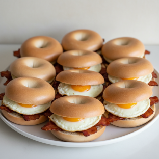 Turkey Bacon Egg Sandwich Platter (small - 10 People)
