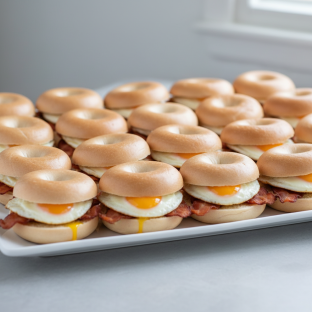 Turkey Bacon Egg Sandwich Platter (large - 20 People)