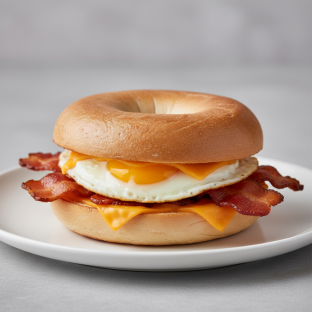 Bagel Sandwich: Turkey Bacon Egg and Cheese