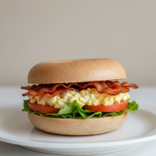 Egg Salad Blt on Gluten Free Bagel