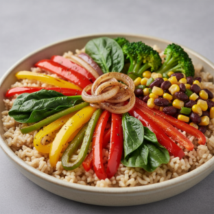 Vegan Brown Rice Bowl Vegan Brown Rice Bowl