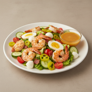 Italian Cobb with Shrimp and Italian Dressing Italian Cobb with Shrimp and Italian Dressing