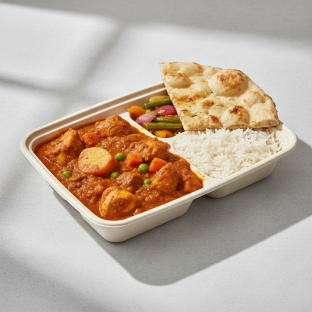 Chicken Vindaloo Box with Naan Chicken Vindaloo Box with Naan