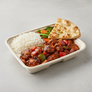 Karahi Chicken Box with Naan Karahi Chicken Box with Naan