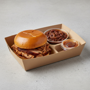 The Sandwich Lunch Box With Smoked Chicken And BBQ Beans The Sandwich Lunch Box With Smoked Chicken And BBQ Beans