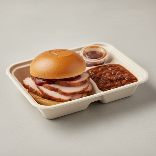 The Sandwich Lunch Box With Smoked Turkey And BBQ Beans The Sandwich Lunch Box With Smoked Turkey And BBQ Beans