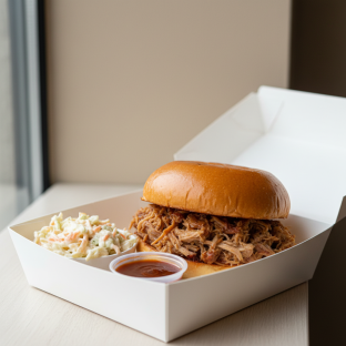 The Sandwich Lunch Box With Pulled Pork And Coleslaw The Sandwich Lunch Box With Pulled Pork And Coleslaw