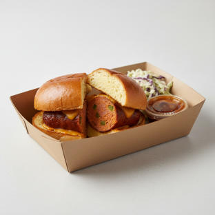 The Sandwich Lunch Box With Jalapeno Cheddar Sausage And Coleslaw The Sandwich Lunch Box With Jalapeno Cheddar Sausage And Coleslaw