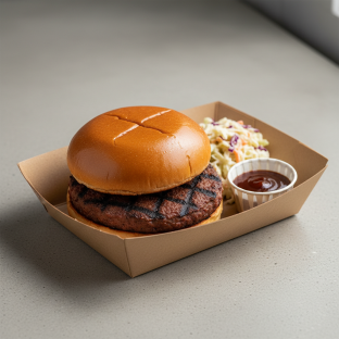 The Sandwich Lunch Box With Impossible Burger And Coleslaw The Sandwich Lunch Box With Impossible Burger And Coleslaw