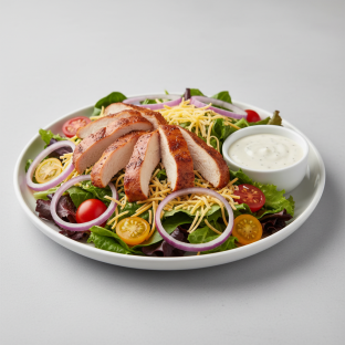 Garden Salad With Smoked Chicken Garden Salad With Smoked Chicken