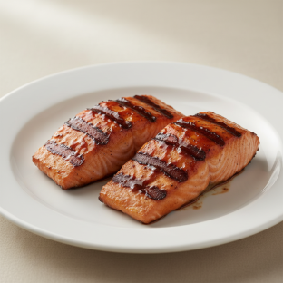 Petite Grilled BBQ Salmon