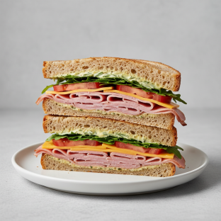 Gluten-free Ham & Cheddar Sandwich Gluten-free Ham & Cheddar Sandwich