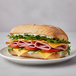 Ham & Cheddar Sandwich Ham & Cheddar Sandwich