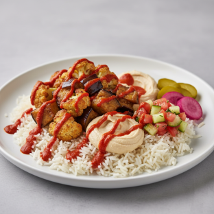 Cauliflower Eggplant Bowl