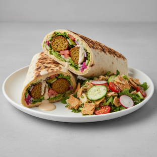 Falafel Wrap Meal (Vegan)