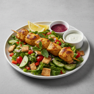 Chicken Kebab Salad (Gluten-Free)