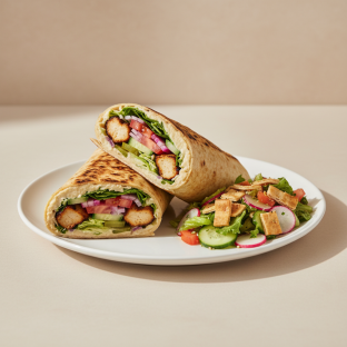 Chicken Kebab Wrap Meal (Dairy Free)