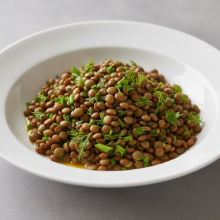 French Lentils With Spring Herbs and Vinaigrette