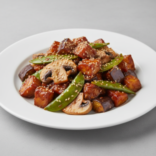 Yangnyeom Mushroom and Eggplant Stir Fry - 6oz - $5.04
