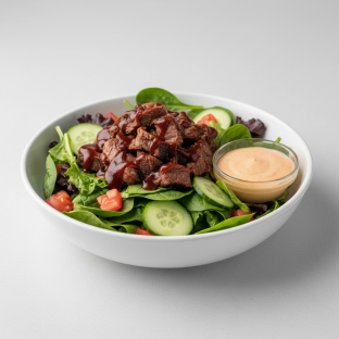 BBQ Beef Entree Salad with House Dressing BBQ Beef Entree Salad with House Dressing