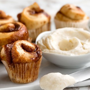 2 Baby Bun Mini Cinnamon Rolls (no Frosting)