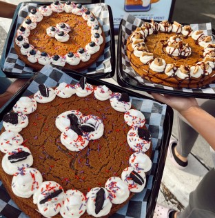 Cinnadoodle Cookie Cake (double Stack) - Chocolate