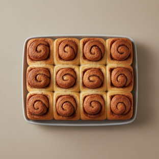 12 Rolls: Plain Cinnamon Roll (no Frosting)