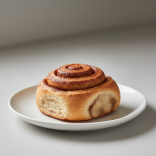 1 Roll: Plain Cinnamon Roll (no Frosting)