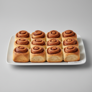 12 Rolls: Plain Cinnamon Roll (no Frosting)