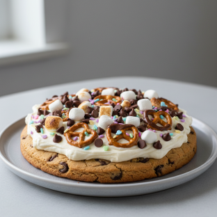 Chocolate Chip Cookie Cake (single Layer) - Vanilla