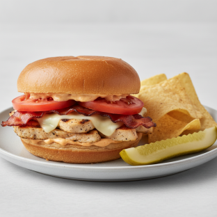 Chipotle Chicken Sandwich With Chips