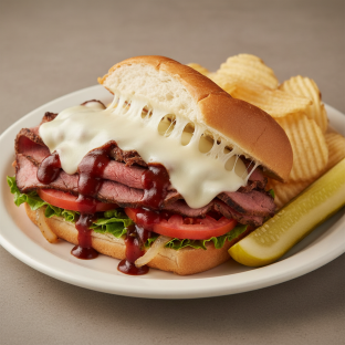 Texas Beef Sandwich With Chips