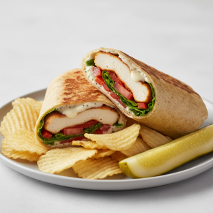 New Yorker in a Wrap With Chips