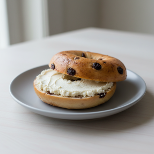 Cinnamon Raisin Bagel & Tofu Cream Cheese