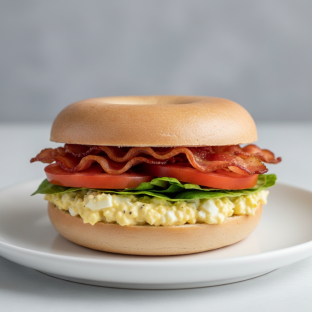 Egg Salad Blt on Gluten Free Bagel