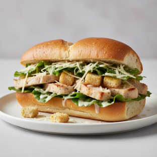 Chicken Caesar on a Roll