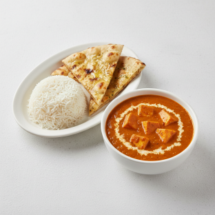 Paneer Butter Masala Bowl With Butter Naan