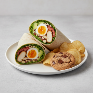 California Cobb Wrap with Chips and Cookie California Cobb Wrap with Chips and Cookie