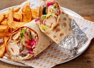 Chicken Kebab Wrap Meal