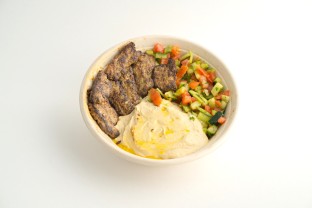 Lamb Kofta Hummus Salad Bowl — Red Hot