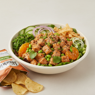 Sweet Sesame Chicken Salad Bowl Combo (Regular) — Mixed Greens / Miss Vickie's Jalapeno Kettle Cooked Potato Chips Sweet Sesame Chicken Salad Bowl Combo (Regular) — Mixed Greens / Miss Vickie's Jalapeno Kettle Cooked Potato Chips