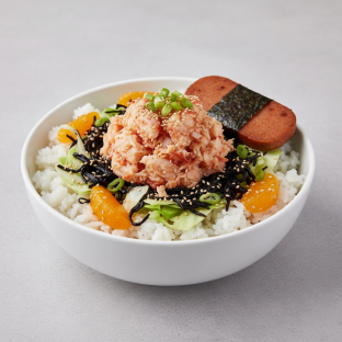 Luxe Lobster Bowl Combo (Regular) — White Rice / Garlic Spam Musubi Luxe Lobster Bowl Combo (Regular) — White Rice / Garlic Spam Musubi